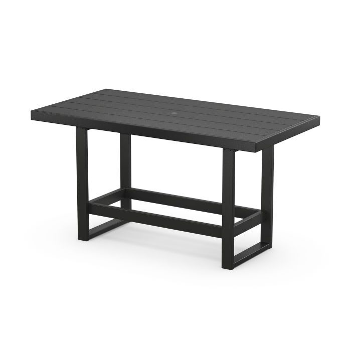 Edge 40in x 78in Bar Table Black Product Image